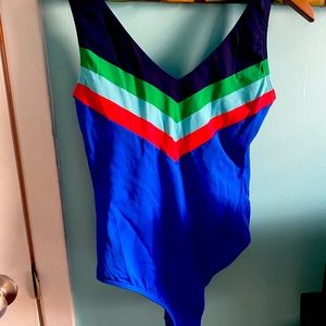 Boden one piece blue swimsuit